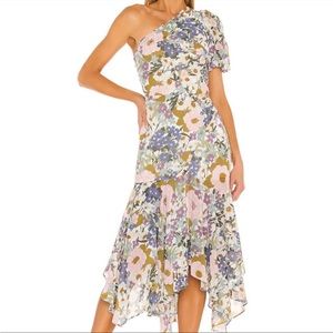 ASTR the Label Santorini Dress in off white retro floral